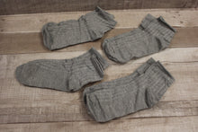 Load image into Gallery viewer, Kids Socks - Set of 4 - Grey - Large - New