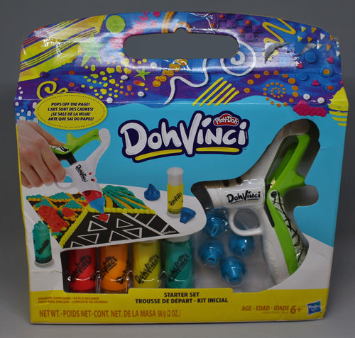 Play Doh DohVinci Modeling Starter Set With Drawing Tips - New