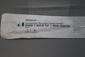 McKesson Yankauer Suction Instrument - Rigid - Bulb Tip - Non-Vented - New