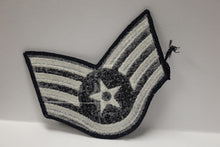 Load image into Gallery viewer, AF Air Force Embroidered Chevron Staff Sergeant E-5, Small, 3.5&quot;,